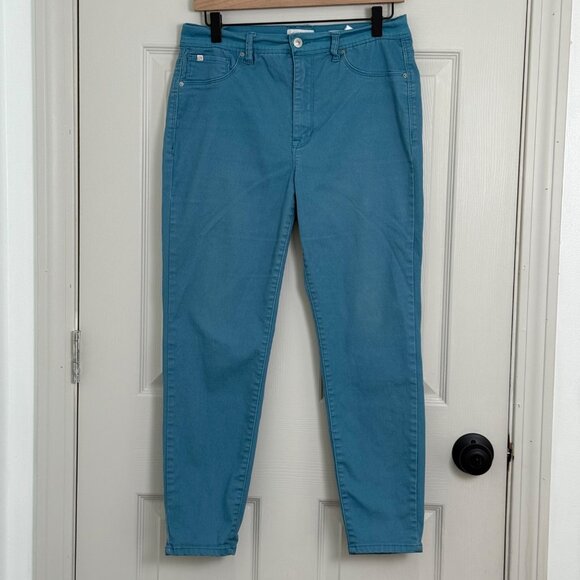 Curve Appeal Jeans Womens 10 High Rise Stretch Casual Comfort Minimalist Jegging - Picture 1 of 13